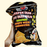 Whale Brand Codfish Chips Crackers with Anchovies