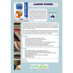 Earth Organic Almond Powder / Walnut & Hazelnut Powder / Black Sesame Powder (500g)