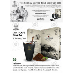 LEGEND Cafe Sua Da Iced Milk Coffee  (Trung Nguyen 3in1 Instant Coffee)