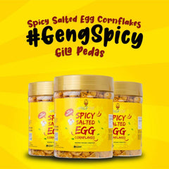 Aducktive Spicy Salted Egg Cornfakes 220g (Halal)