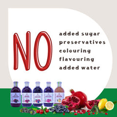 عصير الرمان والتوت الأسود الطبيعي من جورجيا (100% نقي وعضوي)