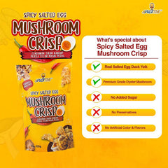 Aducktive Mushroom Crisp Original & Spicy Salted Egg