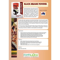 Earth Organic Black Sesame Powder 500g