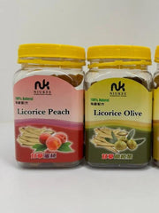 Dried Olive / Dried Peach / Liquorice Plum / Calamansi / Dried Pomelo Cube / Dried Roselle / Liquorice Kumquat / Loquat Fruit