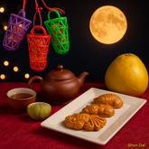 አይፖህ ባህላዊ በእጅ የተሰራ Piglet Mooncake ብስኩት በልግ አጋማሽ (6pcs)