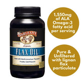 زيت بذور الكتان العضوي الفاخر من بارليانز، 100 كبسولة هلامية