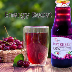 ታርት ቼሪ ጁስ (PomeFresh 100% ንጹህ ኦርጋኒክ ታርት ቼሪ ጭማቂ) እና ምርት