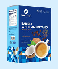 Nutrivo Barista White Americano and Products