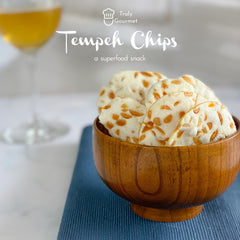 Truly Gourmet Natural Tempeh Chips - Garlic Flavour 80g