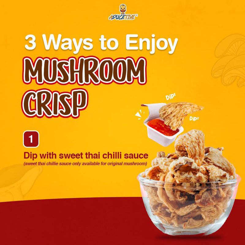 Aducktive Mushroom Crisp Original & Spicy Salted Egg