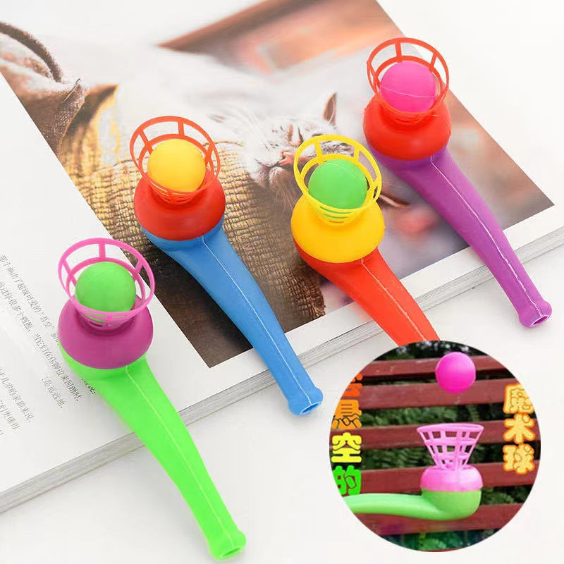 Childhood Old School Toy Floating Blow Ball Tube