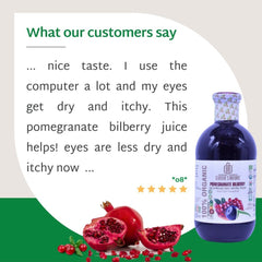 Georgia's Natural Pomegranate Bilberry Juice (100% Pure & Organic)