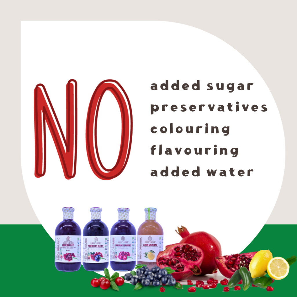 Georgia's Natural Pomegranate Bilberry Juice (100% Pure & Organic)