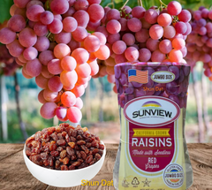 Sunview Organic Raisin ( Black Seedless Raisin / Red Raisin / Green Raisin) New Packaging and Products