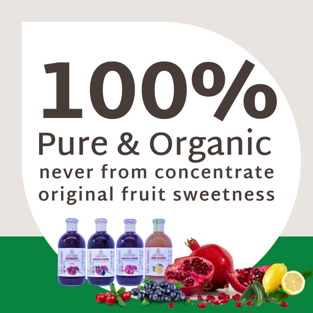 Georgia's Natural Pomegranate Bilberry Juice (100% Pure & Organic)
